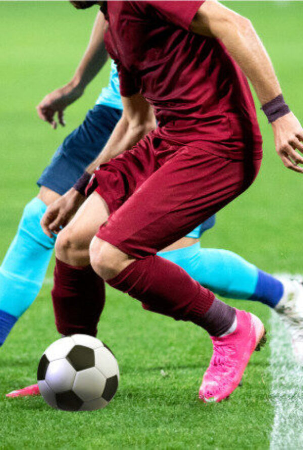 Two football players