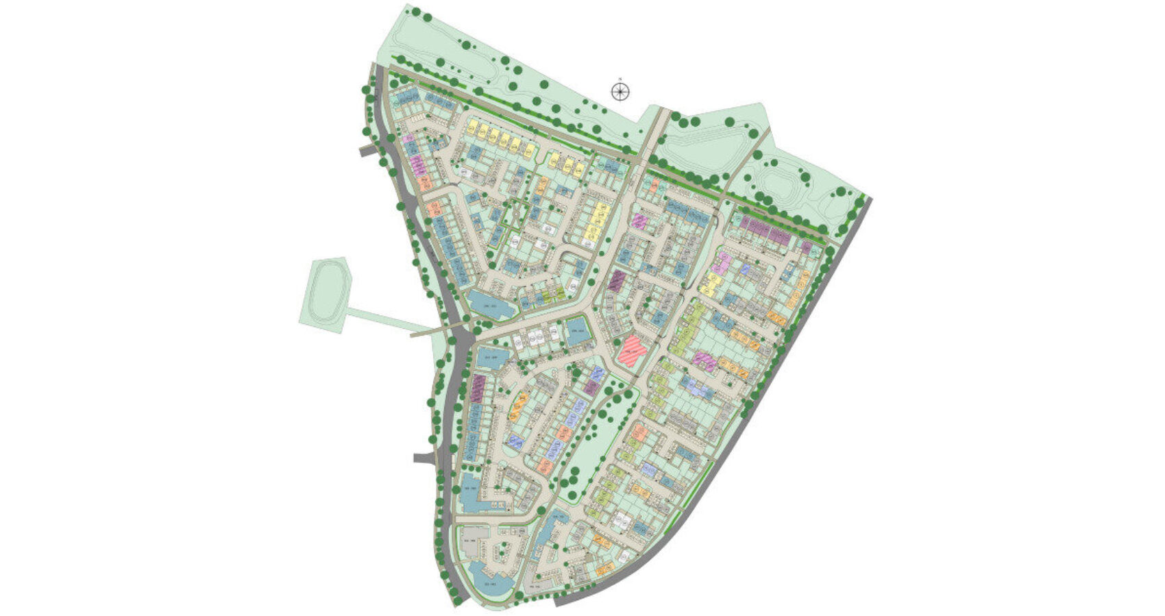 The Lower Acre development map