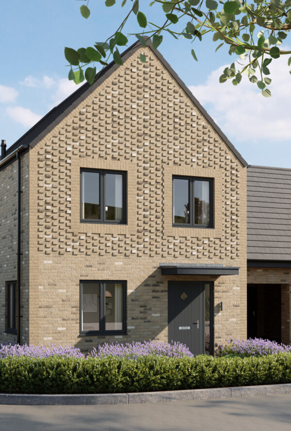 A CGI image of a house