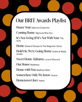 With the #BritAwards tonight, we’ve got a fabulous playlist, with an eastbrooke twist, to get in the home buying mood 🕺
