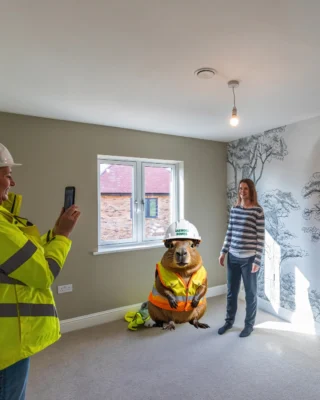 Our marketing team were joined by a furry friend for this week's site visit 🐹 Thank you Samba for wearing the correct PPE👷‍♂️ #SafetyFirst

#CapybaraUpdate #SambaTheCaptbara #CarpybaraOntheloose #Capybara #MarwellZoo #Joking
