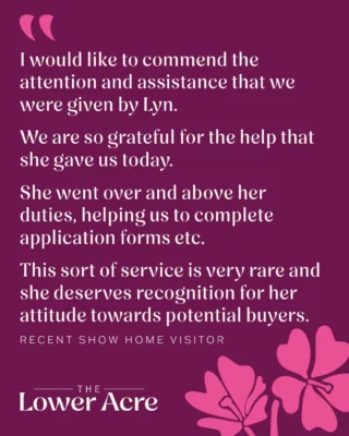 We're delighted to share this wonderful feedback received for a member of our Sales Team at Horton Heath.

Providing exceptional support is at the heart of what we do, and we're proud of our team's commitment to helping customers every step of the way.

If you're looking for a new home, would like to arrange a viewing, or simply want to discuss your buying options, our friendly sales team is here to help every day. Get in touch to find out more.

📱 023 8068 8400
📧 sales@eastbrookehomes.co.uk

#CustomerService #TeamRecognition #GoingTheExtraMile #FiveStarService #TheLowerAcre #eastbrookehomes